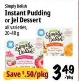 Farm Boy Simply Delish Instant Pudding or Jel Dessert offer