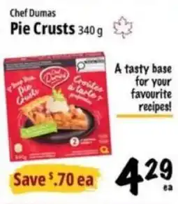 Farm Boy Chef Dumas Pie Crusts offer