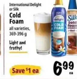 Farm Boy International Delight or Silk Cold Foam offer