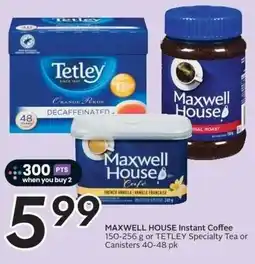 Sobeys MAXWELL HOUSE Instant Coffee offer