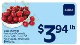 Walmart Bulk cherries offer