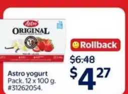 Walmart Astro yogurt offer