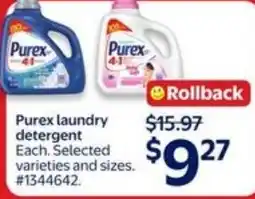 Walmart Purex laundry detergent offer