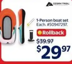 Walmart 1-Person boat set offer