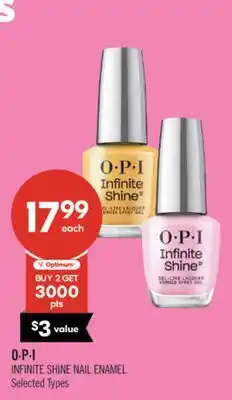 Shoppers Drug Mart O-P-I INFINITE SHINE NAIL ENAMEL offer
