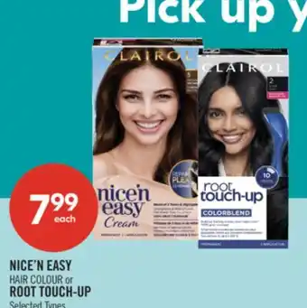 Shoppers Drug Mart NICE'N EASY HAIR COLOUR or ROOT TOUCH-UP offer