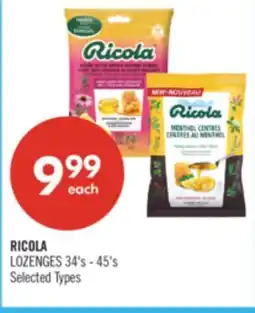 Shoppers Drug Mart RICOLA LOZENGES offer
