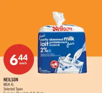 Shoppers Drug Mart NEILSON MILK offer