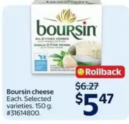 Walmart Boursin cheese offer