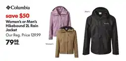 Sport Chek WOMEN'S OR MEN'S HIKEBOUND 2L RAIN JACKET offer