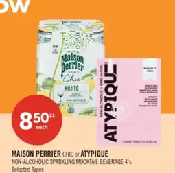 Shoppers Drug Mart MAISON PERRIER CHIC or ATYPIQUE NON-ALCOHOLIC SPARKLING MOCKTAIL BEVERAGE offer