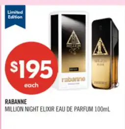 Shoppers Drug Mart RABANNE MILLION NIGHT ELIXIR EAU DE PARFUM offer