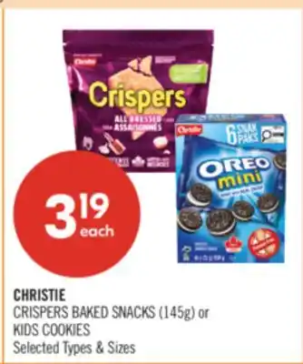 Shoppers Drug Mart CHRISTIE CRISPERS BAKED SNACKS (145g) or KIDS COOKIES offer