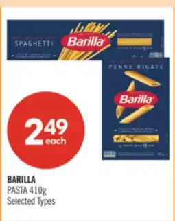 Shoppers Drug Mart BARILLA PASTA offer