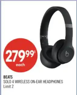 Shoppers Drug Mart BEATS SOLO 4 WIRELESS ON-EAR HEADPHONES offer