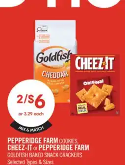 Shoppers Drug Mart PEPPERIDGE FARM COOKIES, CHEEZ-IT or PEPPERIDGE FARM GOLDFISH BAKED SNACK CRACKERS offer