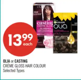 Shoppers Drug Mart OLIA or CASTING CRÈME GLOSS HAIR COLOUR offer