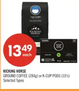 Shoppers Drug Mart KICKING HORSE GROUND COFFEE (284g) or K-CUP PODS (10's) offer