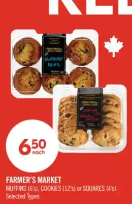 Shoppers Drug Mart FARMER'S MARKET MUFFINS (6's), COOKIES (12's) or SQUARES (4's) offer