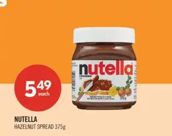 Shoppers Drug Mart NUTELLA HAZELNUT SPREAD offer