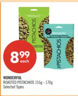 Shoppers Drug Mart WONDERFUL ROASTED PISTACHIOS 155g - 170g offer