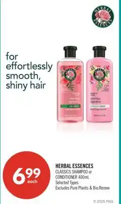 Shoppers Drug Mart HERBAL ESSENCES CLASSICS SHAMPOO or CONDITIONER offer