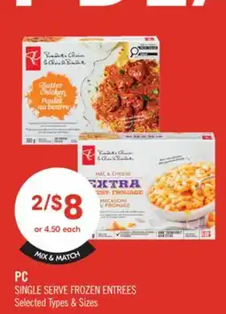 Shoppers Drug Mart PC SINGLE SERVE FROZEN ENTREES offer