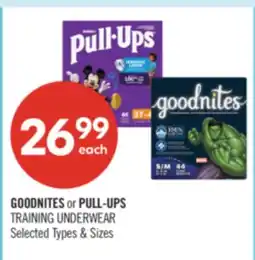 Shoppers Drug Mart GOODNITES or PULL-UPS TRAINING UNDERWEAR offer