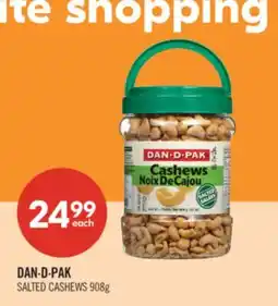 Shoppers Drug Mart DAN·D·PAK SALTED CASHEWS offer