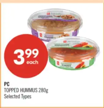 Shoppers Drug Mart PC TOPPED HUMMUS offer