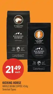 Shoppers Drug Mart KICKING HORSE WHOLE BEAN COFFEE offer