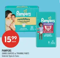Shoppers Drug Mart PAMPERS JUMBO DIAPERS or TRAINING PANTS offer