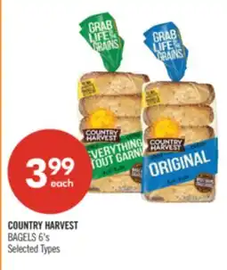 Shoppers Drug Mart COUNTRY HARVEST BAGELS offer