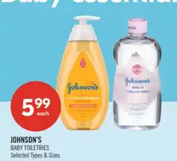 Shoppers Drug Mart JOHNSON'S BABY TOILETRIES offer