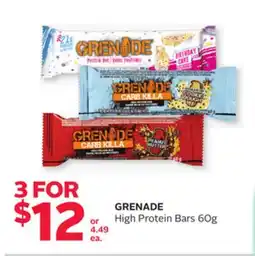 Rexall GRENADE High Protein Bars offer