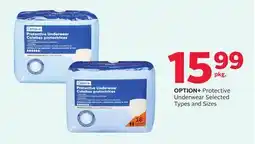 Rexall OPTION+ Protective Underwear offer
