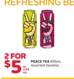 Rexall PEACE TEA offer