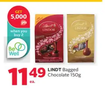 Rexall LINDT Bagged Chocolate offer