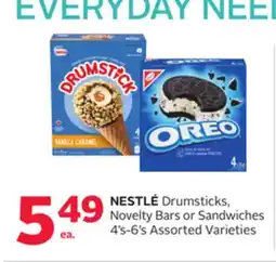 Rexall NESTLÉ Drumsticks, Novelty Bars or Sandwiches offer