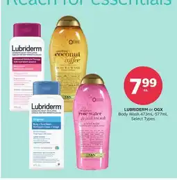 Rexall LUBRIDERM or OGX Body Wash offer