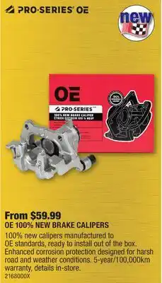 PartSource OE+ PRO-SERIES OE 100% NEW BRAKE CALIPERS offer
