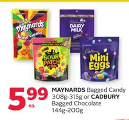 Rexall MAYNARDS Bagged Candy or CADBURY Bagged Chocolate offer