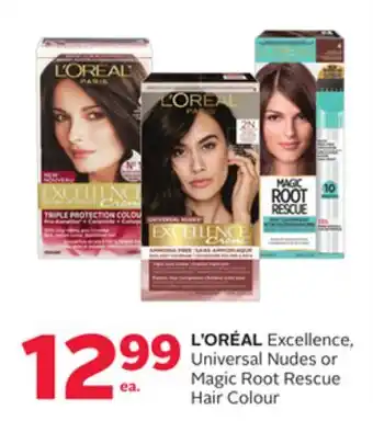 Rexall L'OREAL Excellence, Universal Nudes or Magic Root Rescue Hair Colour offer