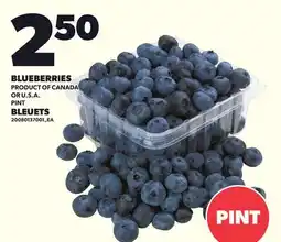 Independent City Market BLUEBERRIES, PINT offer