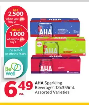 Rexall AHA Sparkling Beverages offer