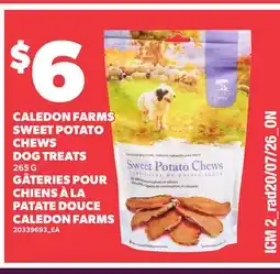 Independent City Market CALEDON FARMS SWEET POTATO CHEWS DOG TREATS offer