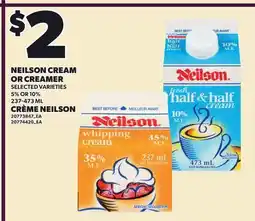 Independent City Market NEILSON CREAM OR CREAMER, 5% OR 10% offer