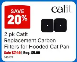 Ren’s Pets Depot Catit Replacement Carbon Filters for Hooded Cat Pan offer