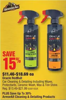 PartSource Armor All Oracle RedBull Car Cleaning & Detailing offer