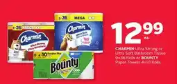 Rexall CHARMIN Ultra Strong or Ultra Soft Bath Tissue 9=36 Rolls or BOUNTY Paper Towels 4=10 Rolls offer